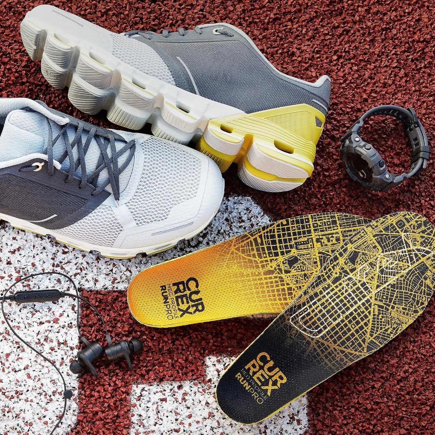 CURREX RunPro Insoles for Running Shoes, for Men & Women, Low Arch, XL