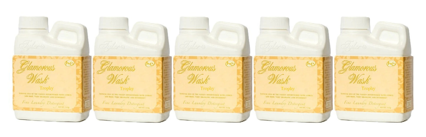 Tyler Candle - Trophy - Fine Wash Laundry Detergent 4oz 112g (5 Pack)