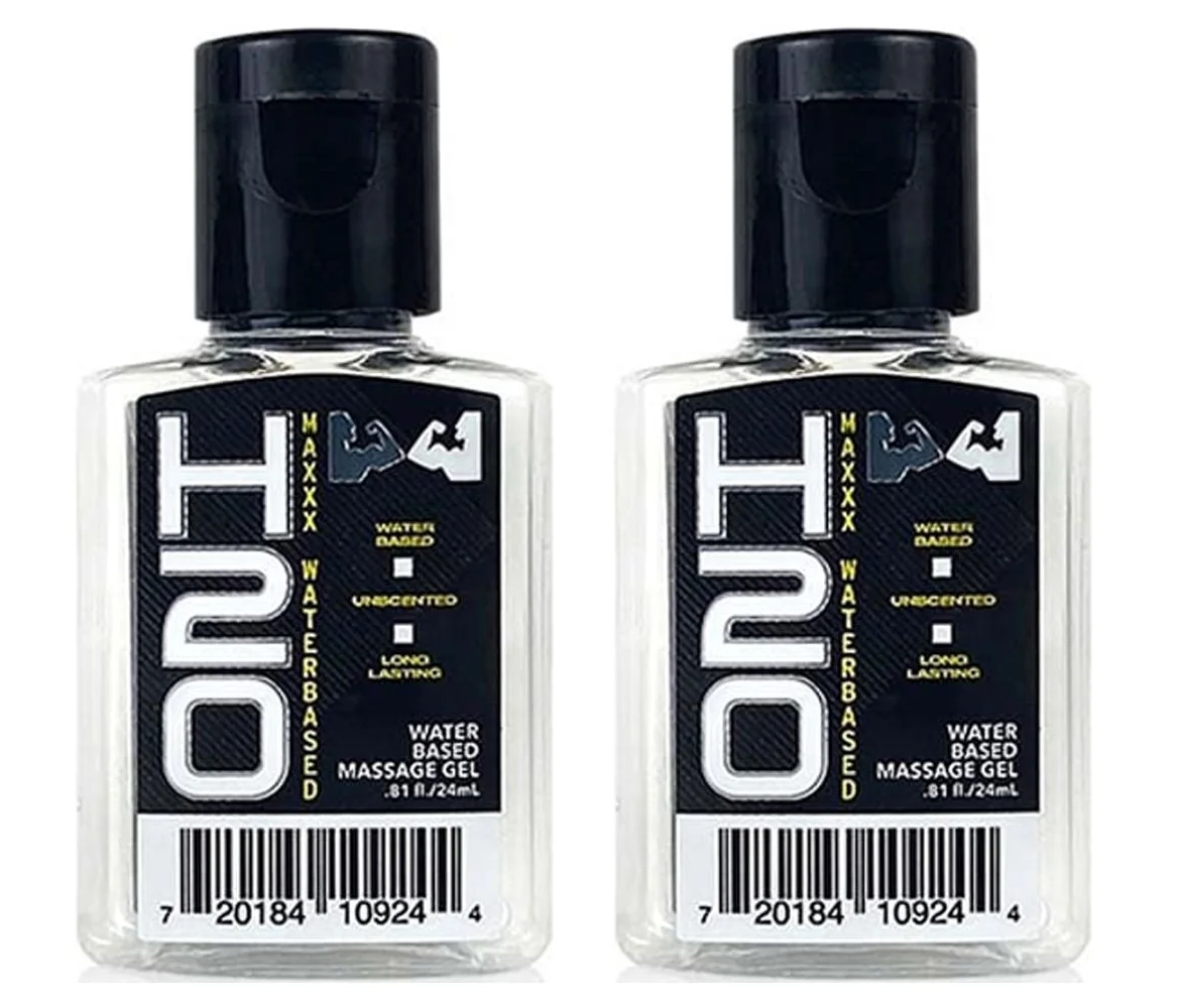 Elbow Grease H20 Maxxx Water Based Lubricant Travel Size 24ml 2 Pack