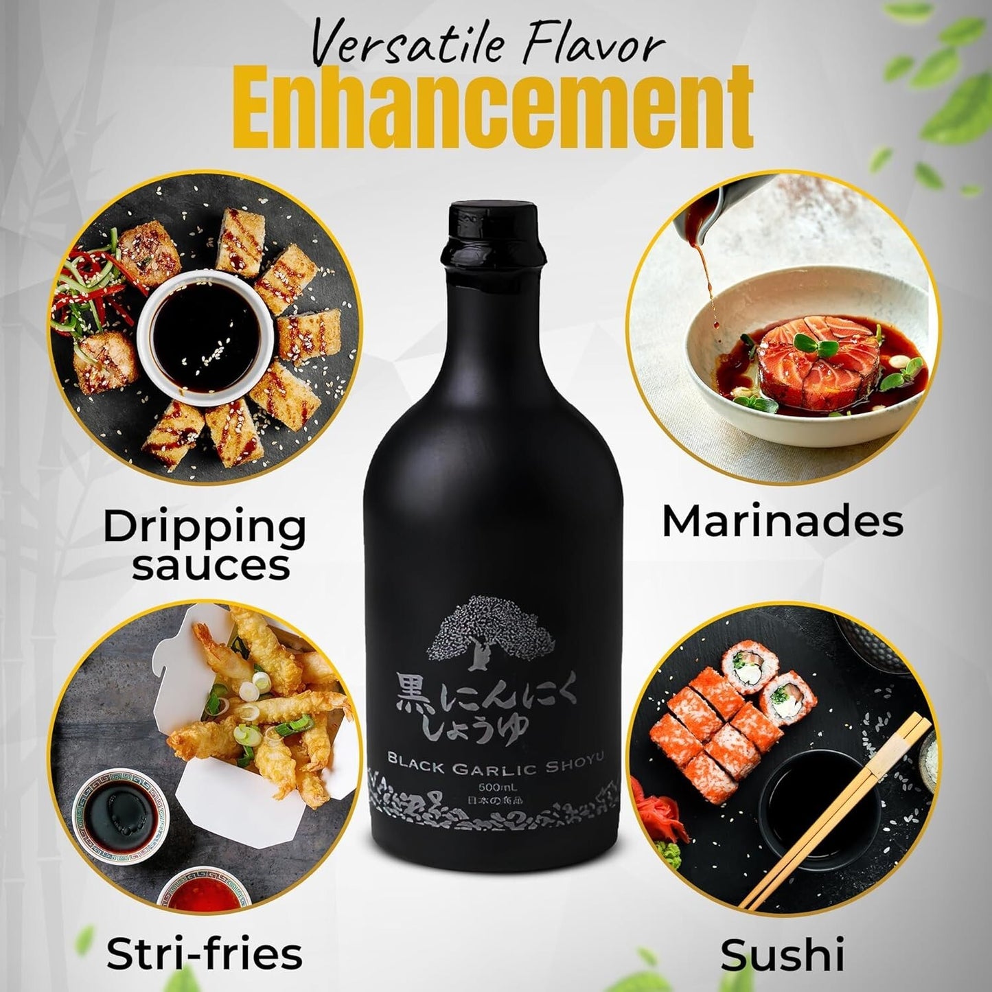 HAKU Black Garlic Shoyu Soy Sauce - 500 ml