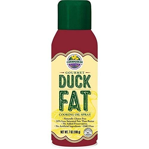 Cornhusker Kitchen's Duck Fat Cooking Oil Spray 7 oz - Case of 6 Cans