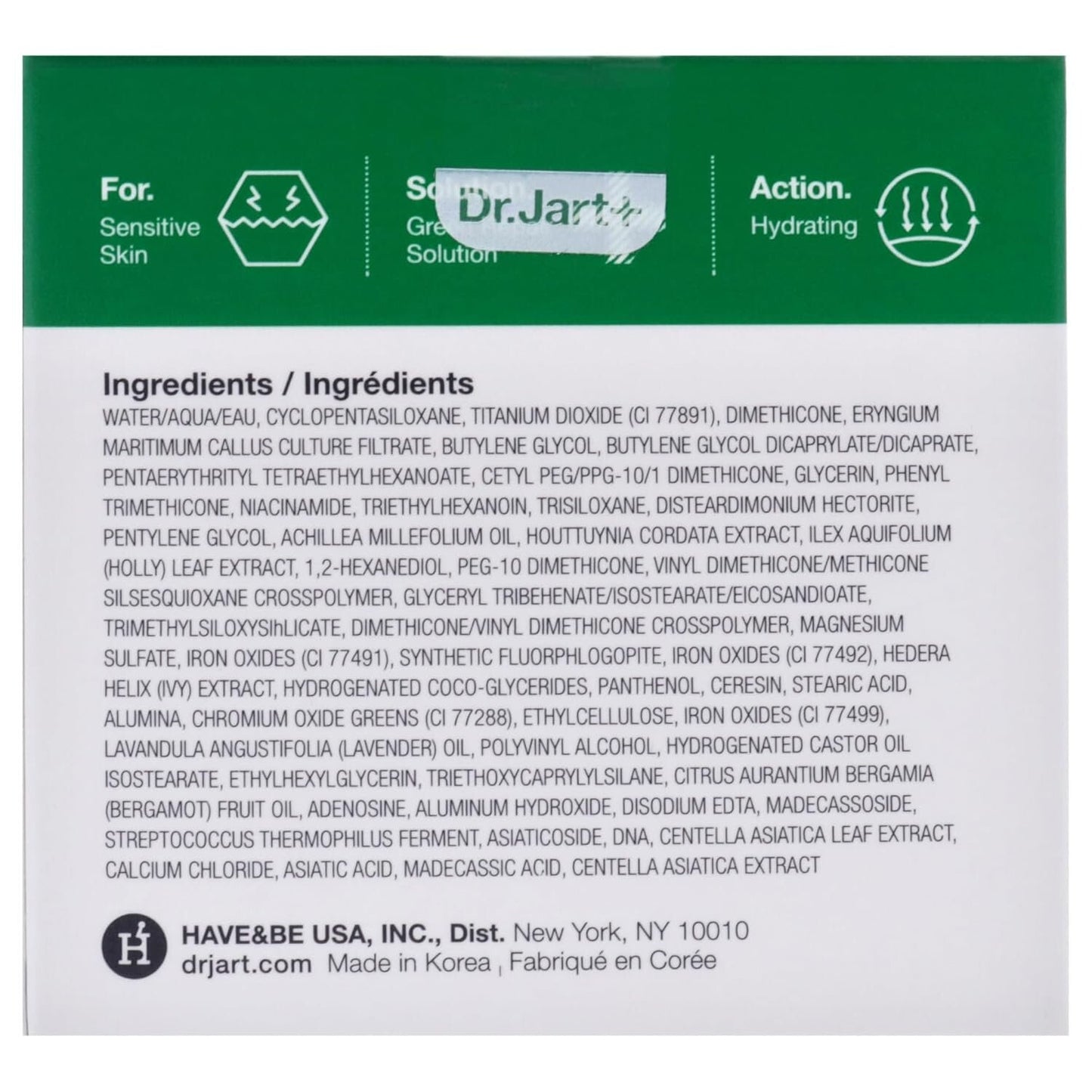 Dr.Jart+ Cicapair Tiger Grass Color Correcting Treatment 1.69 oz.