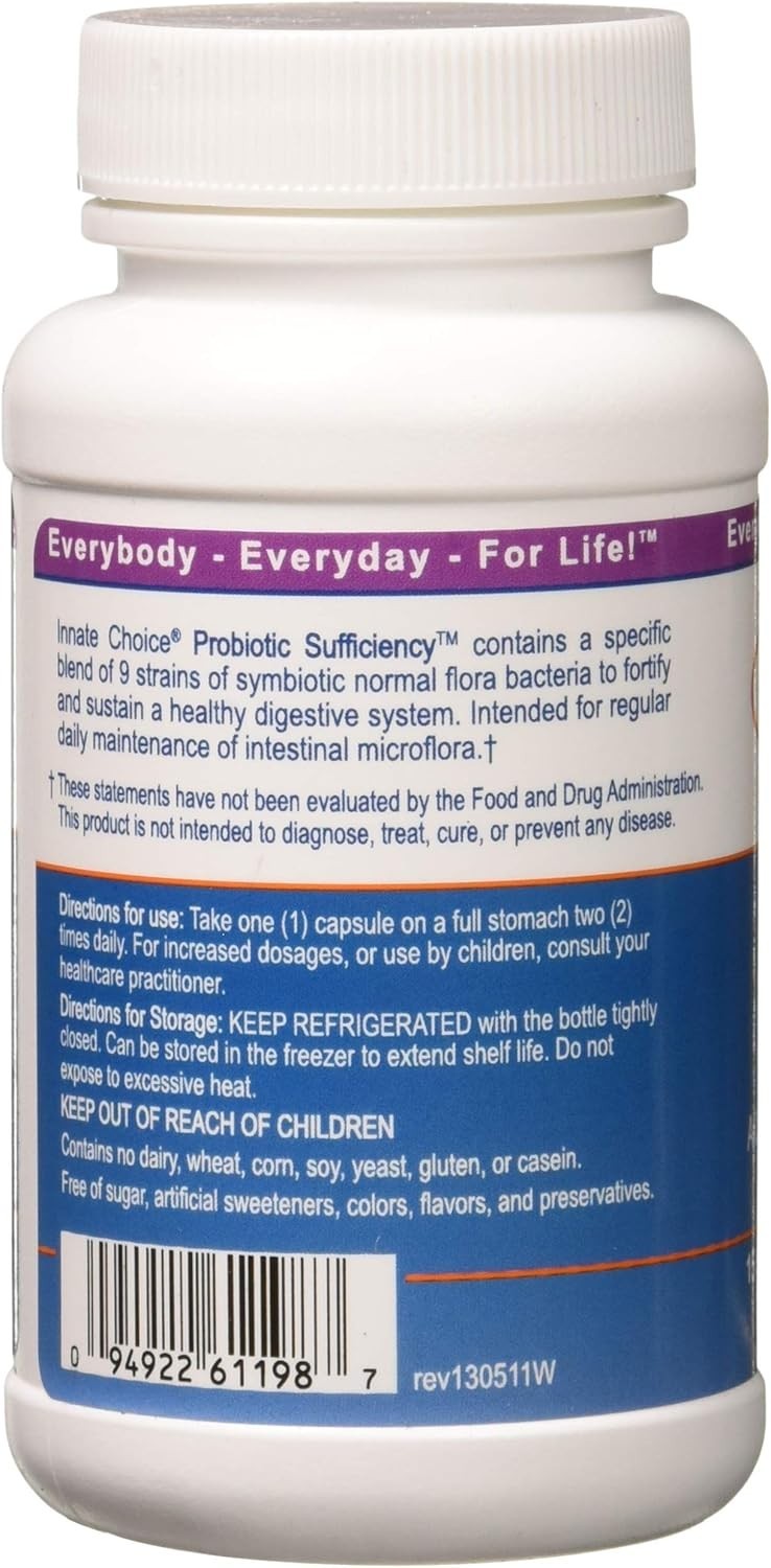 Innate Choice Probiotic Sufficiency, 60 vegetarian capsules