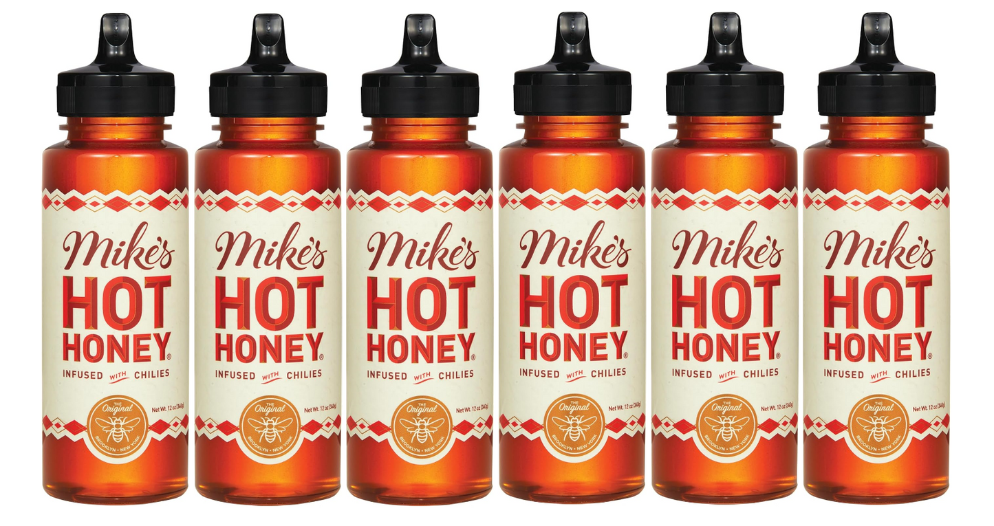 Mike’s Hot Honey, 12 oz Squeeze Bottle (6 Pack), Honey with a Kick, Sweetness