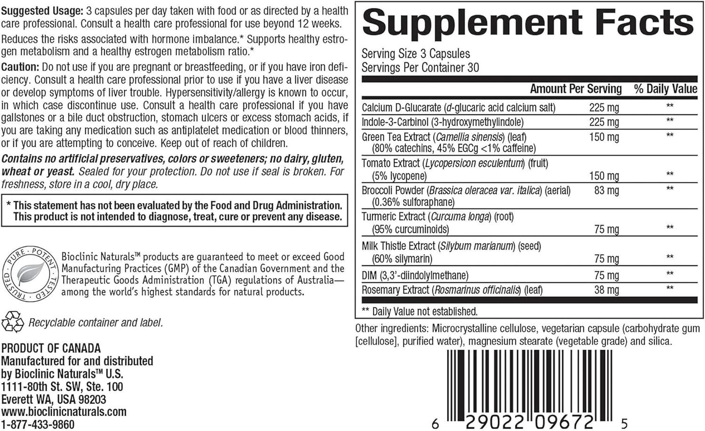 Bioclinic Naturals EstroVantage EM 90 capsules - Estrogen Modulator EXP 05/2025