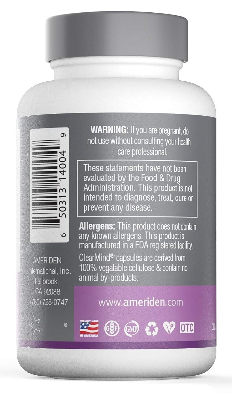 Ameriden international - Clear-Mind® Superior Mental Support Formula
