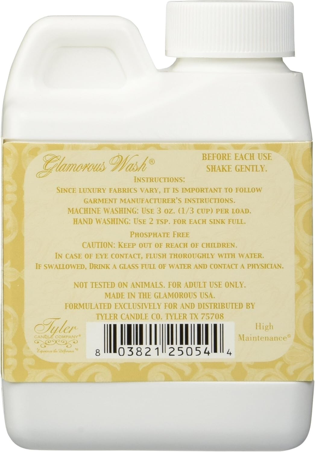 Tyler Glamorous Wash High Maintenance 4oz Fine Laundry Detergent (3 Pack)