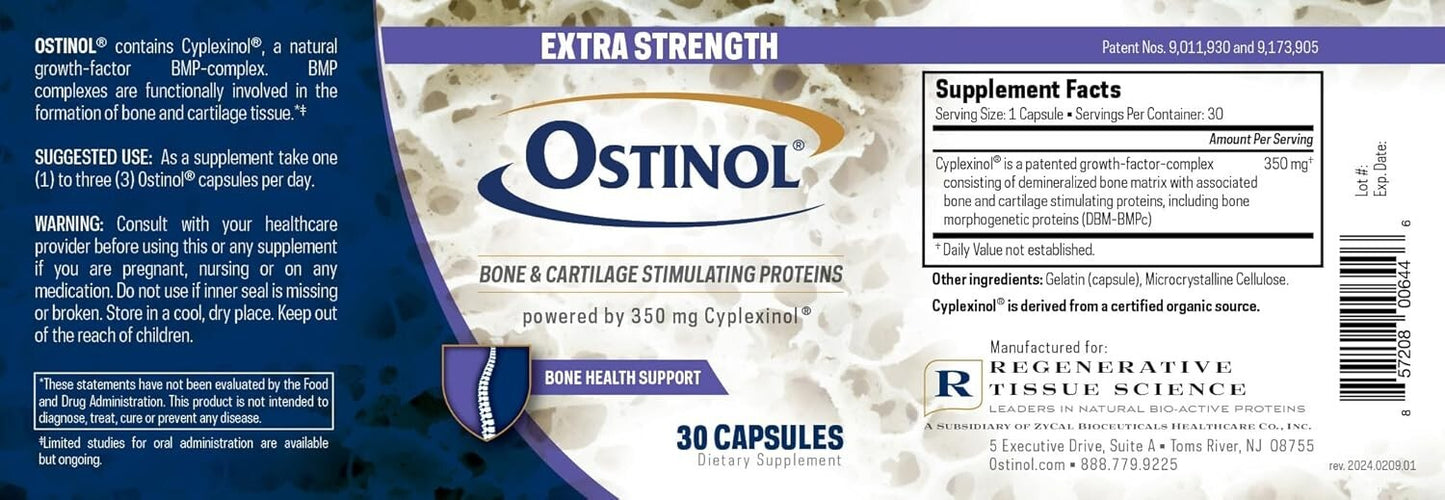 Ostinol Standard 350mg Bone & Joint Supplement | Stem Cell Activation Certified