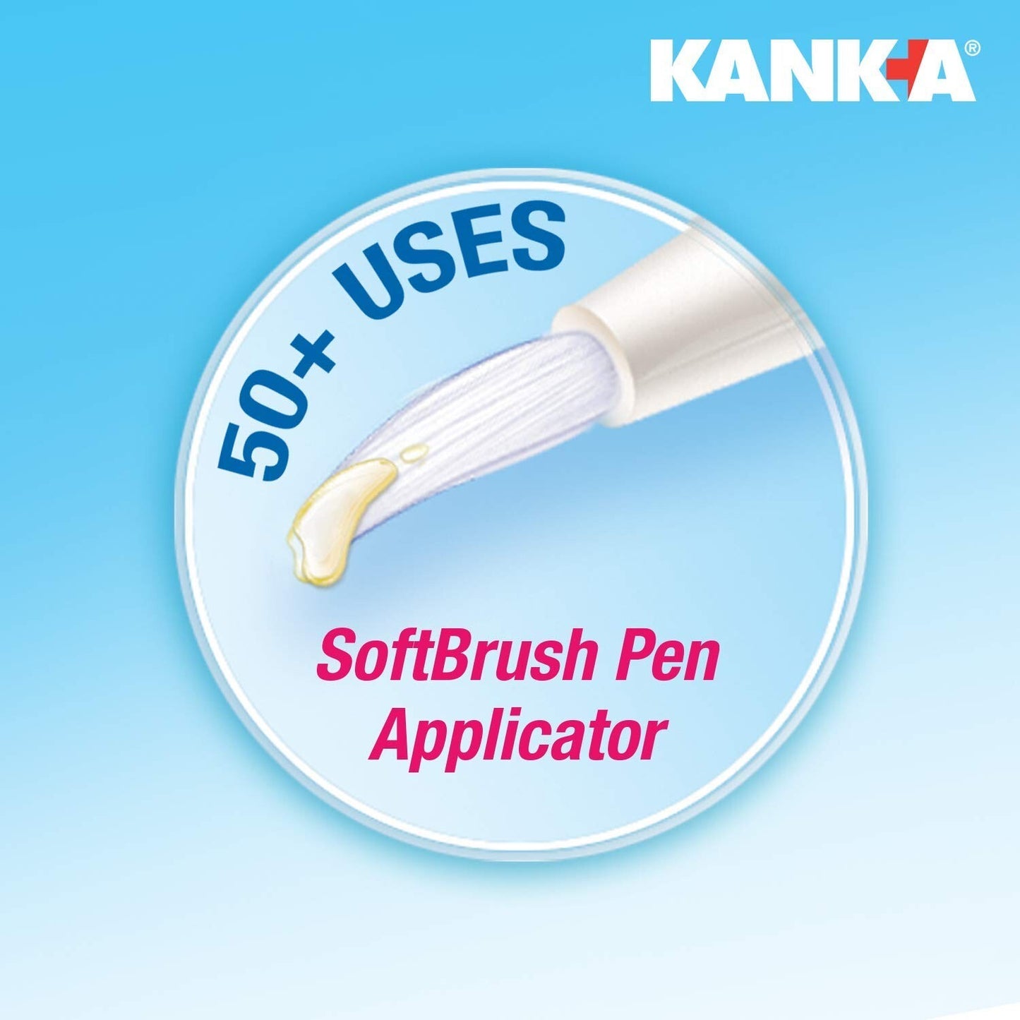Kank-A Soft Brush Tooth Mouth Pain Gel Maximum Strength, White, 0.21 Oz, 5 Pack