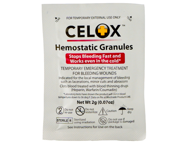 CELOX Granular Hemostat Blood-Clotting Crystals, 10 Count-2 DAY SHIPPING