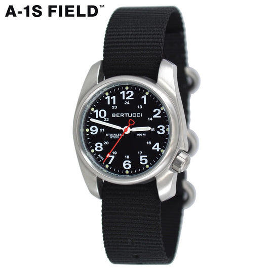 BERTUCCI Black A-1S Field Black Nylon Band 10004