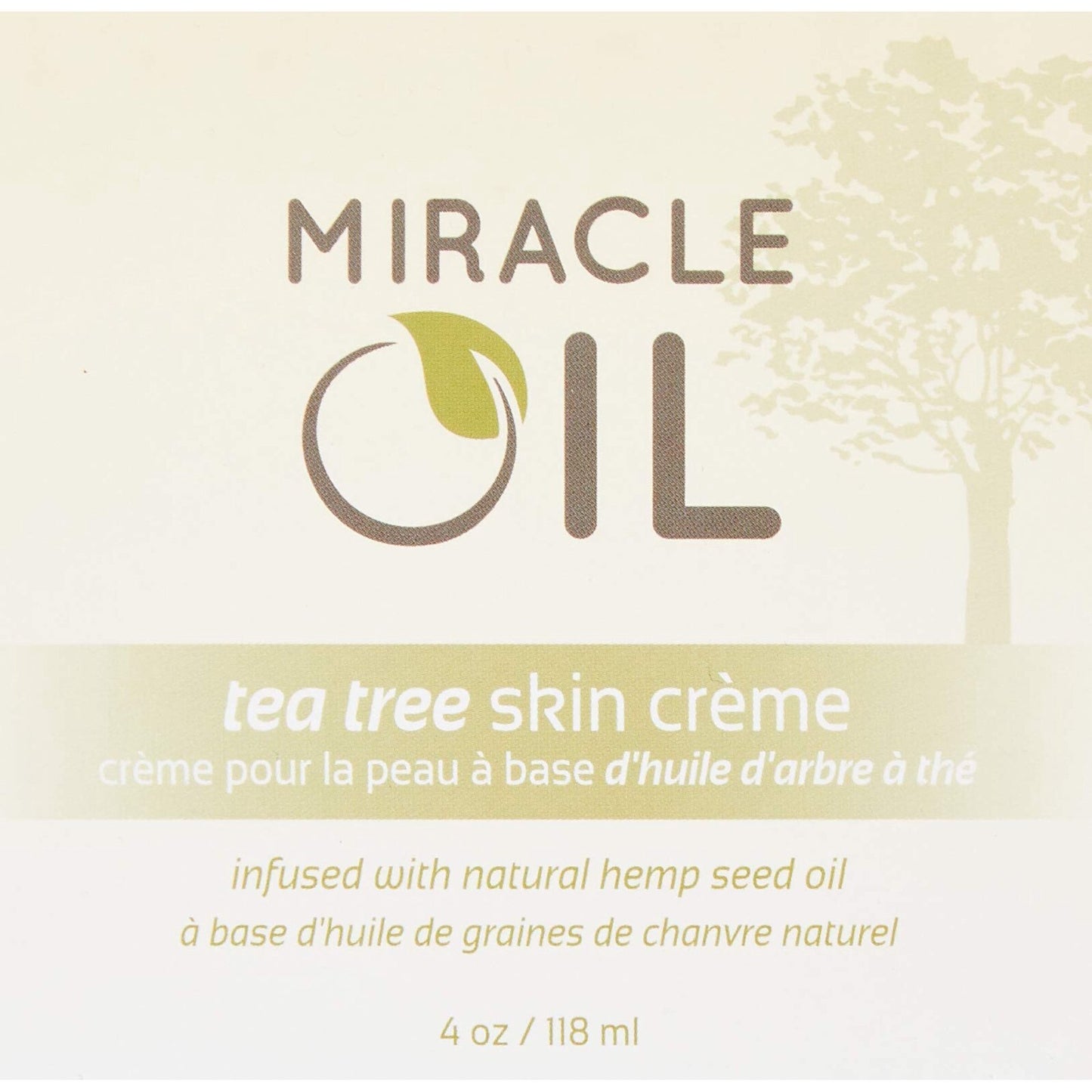 Earthly Body Miracle Oil Tea Tree skin Crème 4 Oz