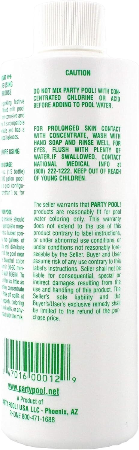 Party Pool Super - Concentrate Pool Dye Green (3 Pack)