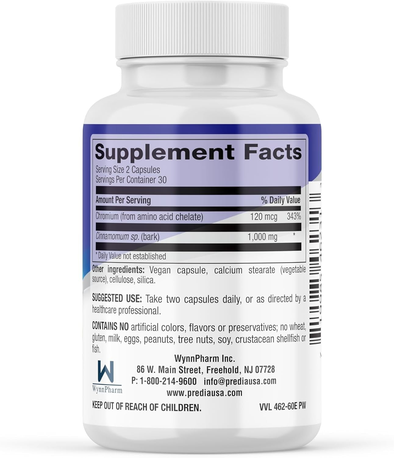 PREDIA® Ultimate Blood Sugar Support  Vegan Caps for Balanced Glucose Level 60c