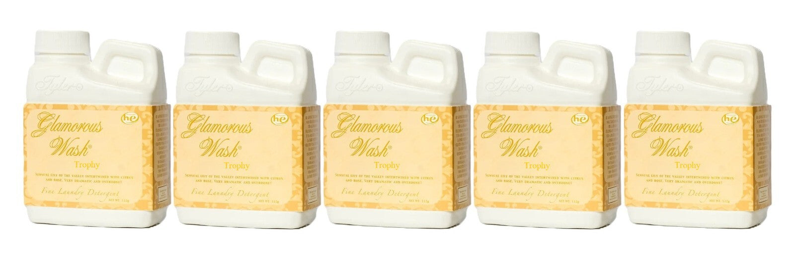 Tyler Candle - Trophy - Fine Wash Laundry Detergent 4oz 112g (5 Pack)