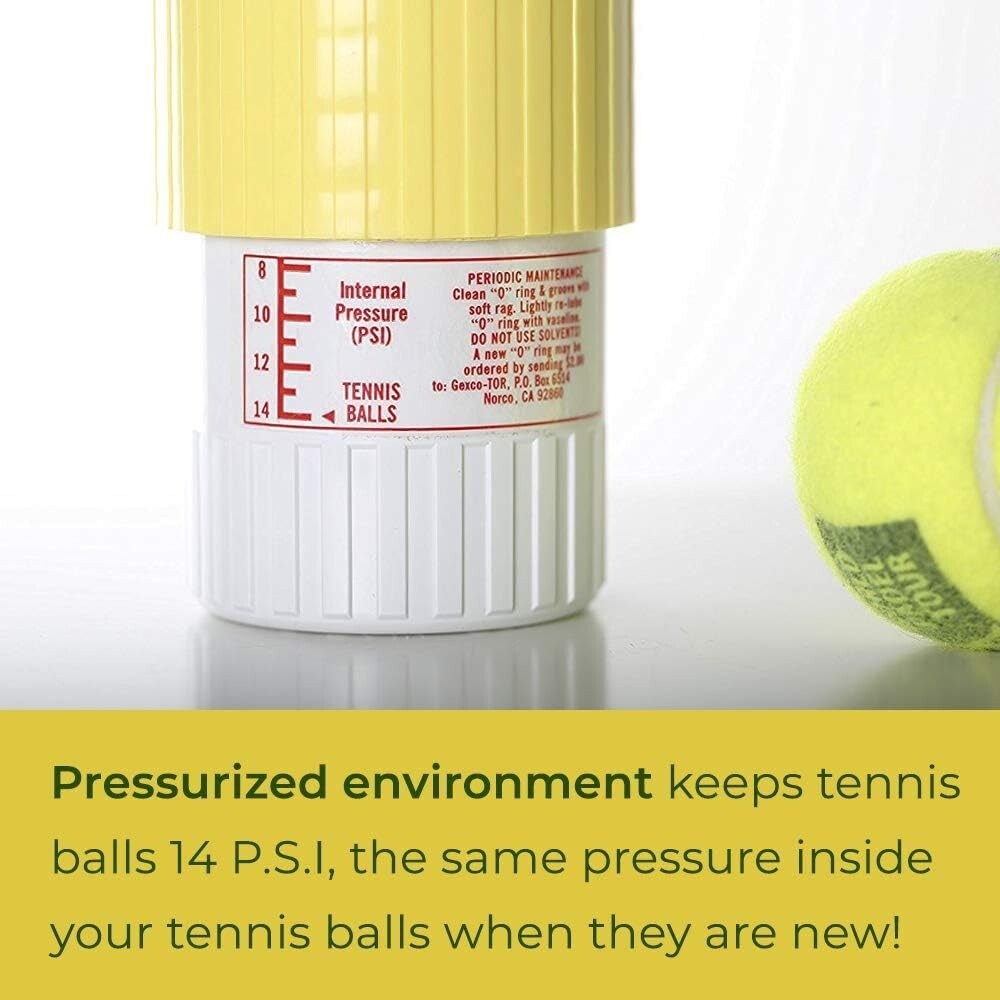 Tennis Ball Saver - Pressurized Tennis Ball Storage That Keeps Balls fresh