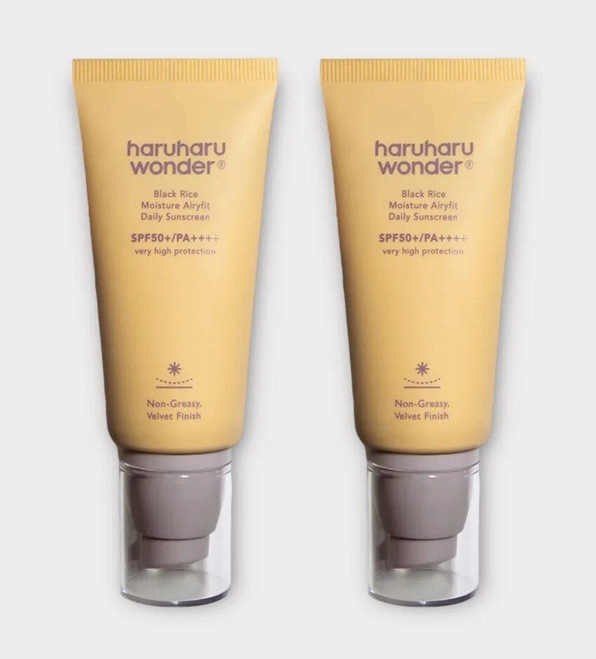 Haruharu Wonder Black Rice Moisture Airyfit Daily Sunscreen 1.69 fl. oz. 2 Pack