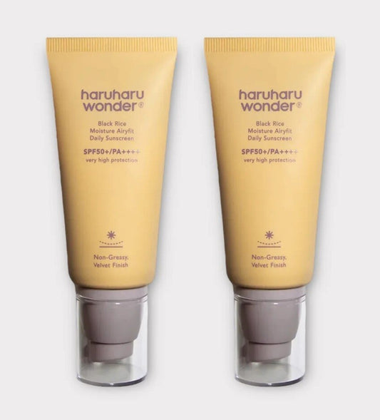 Haruharu Wonder Black Rice Moisture Airyfit Daily Sunscreen 1.69 fl. oz. 2 Pack