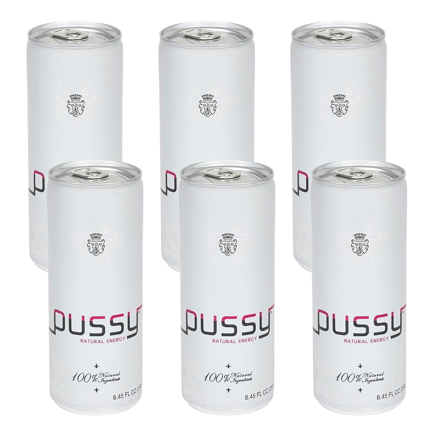 Pussy Natural Energy Drink (250ml - Pack of 6)