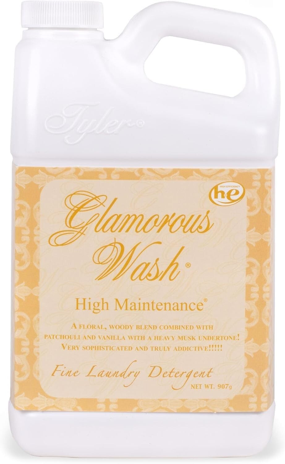 Tyler Candle Company Glamorous Wash Laundry Detergent, High Maintenance's 32oz