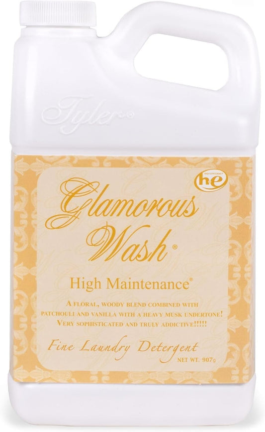 Tyler Candle Company Glamorous Wash Laundry Detergent, High Maintenance's 32oz