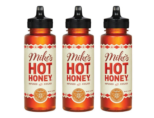 Mike’s Hot Honey, 12 oz Squeeze Bottle (3 Pack), Honey with a Kick, Sweetness