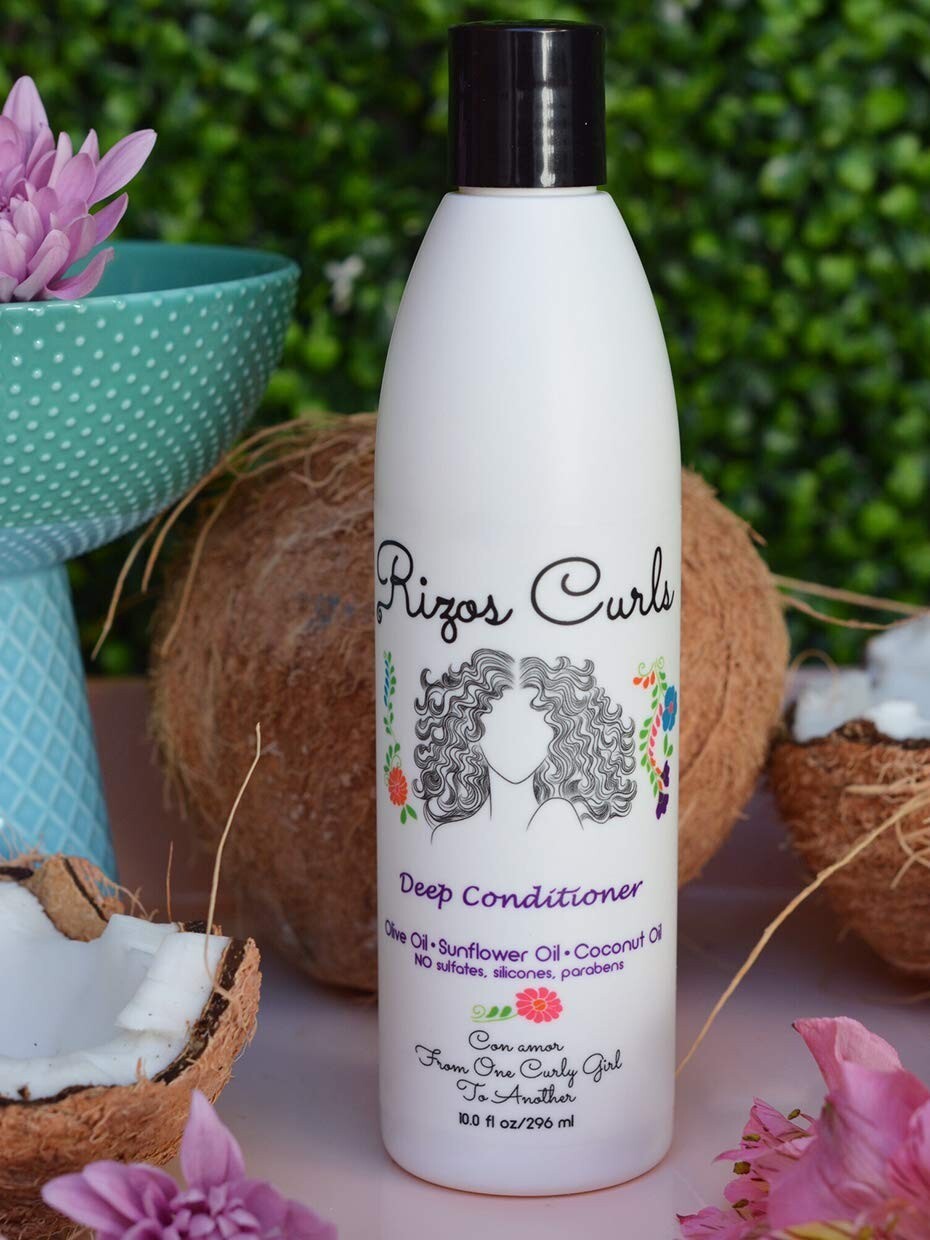 Rizos Curls Deep Conditioner W/ Olive, Sunflower & Coconut Oil 10 Fl. Oz.
