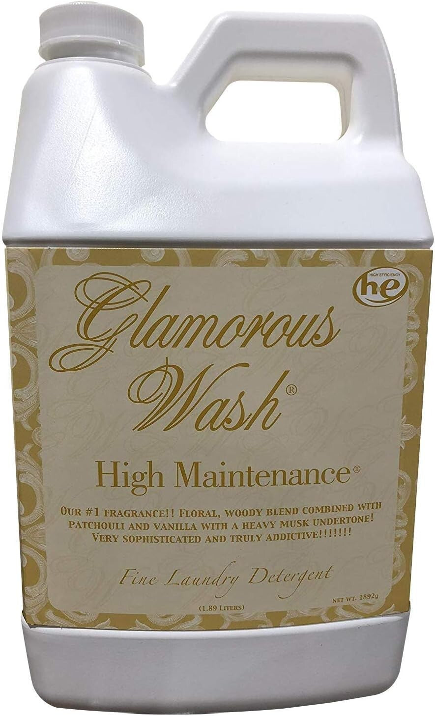 Tyler Candle Company Glamorous Wash Laundry Detergent, High Maintenance's 64oz