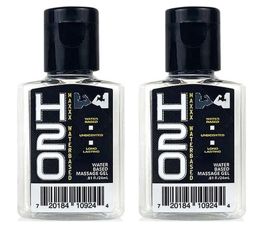 Elbow Grease H20 Maxxx Water Based Lubricant Travel Size 24ml 2 Pack