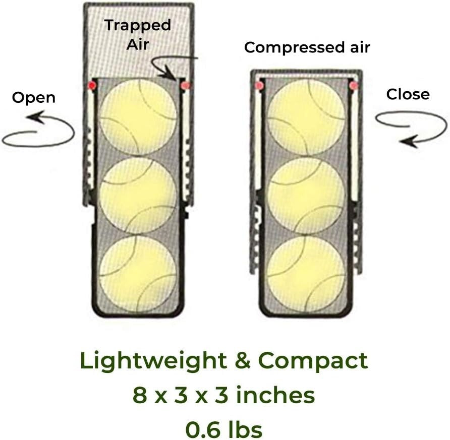 Tennis Ball Saver - Pressurized Tennis Ball Storage That Keeps Balls fresh