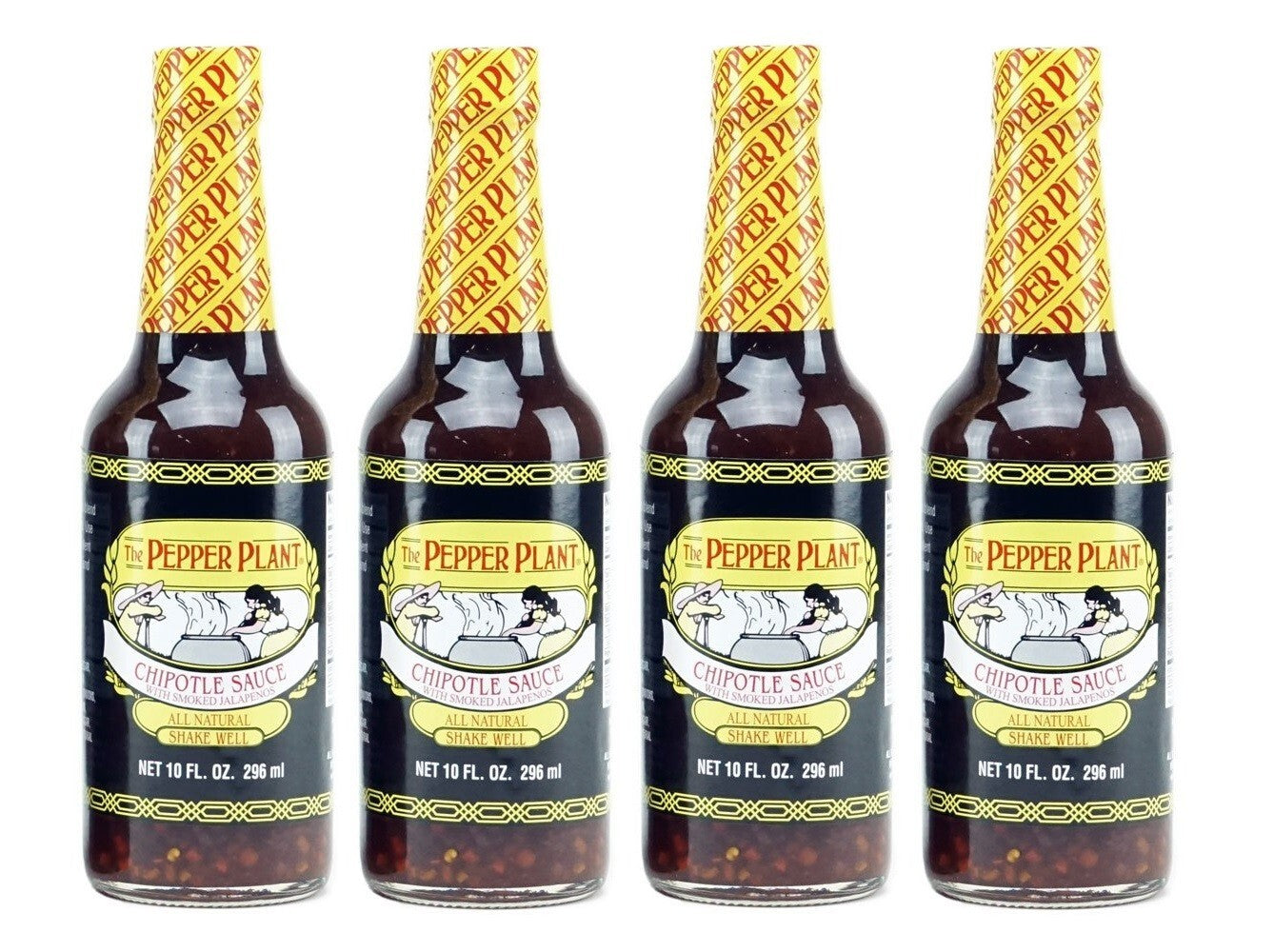 Tth Pepper Plant California Style Hot Sauce (Chipotle, 10 Fl. Oz.) 4 Pack