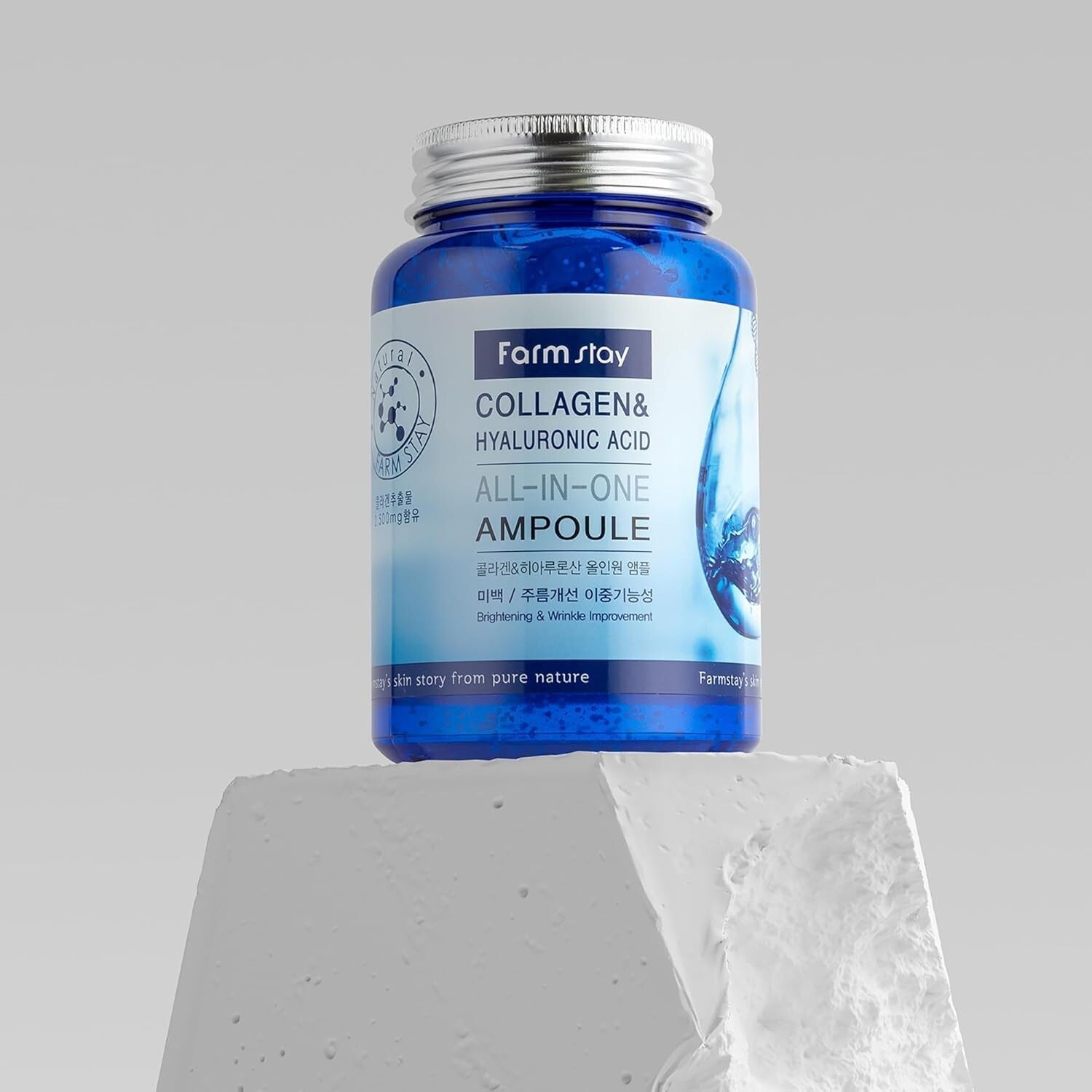 FARM STAY Collagen & Hyaluronic Acid All In One Ampoule - 250ml / 8.45 oz
