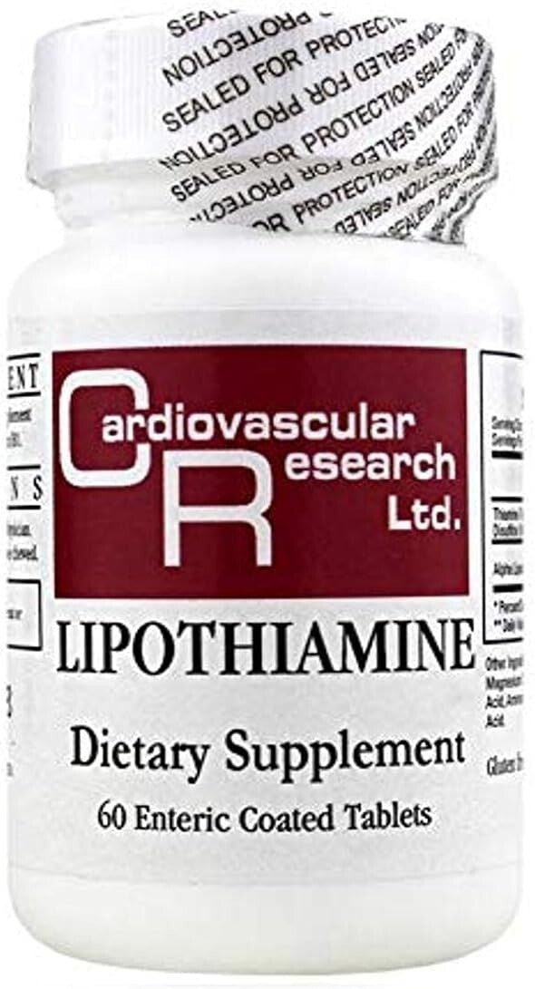 Cardiovascular Research Lipothiamine, White, 60 Count (Bottle damaged)