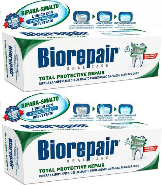 Biorepair "Total Protective Repair" Toothpaste with microRepair 2.5oz (2 Pack)