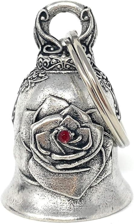 Bravo Bells Rose Diamond Bell - Biker Bell Accessory or Key Chain,