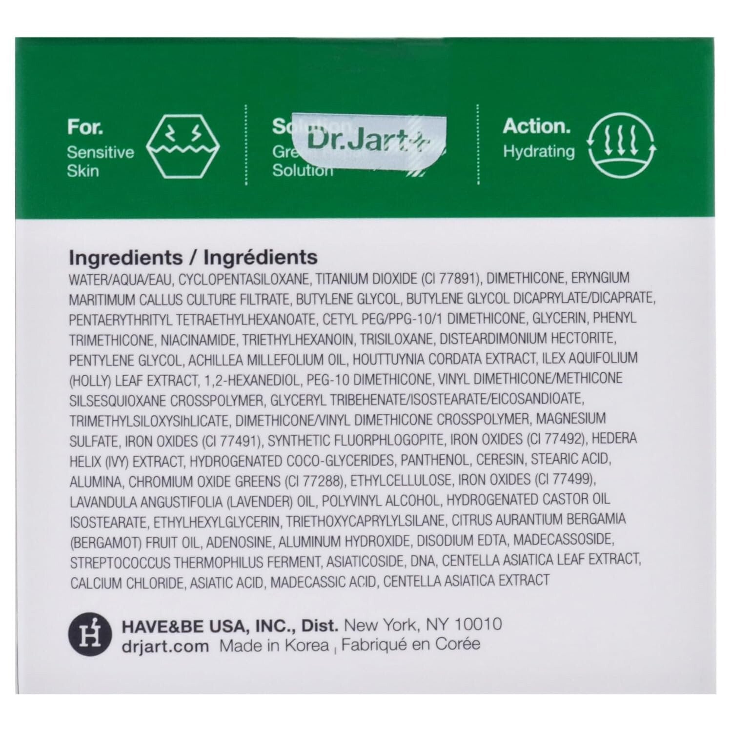 Dr.Jart+ Cicapair Tiger Grass Color Correcting Treatment 1.69 oz.