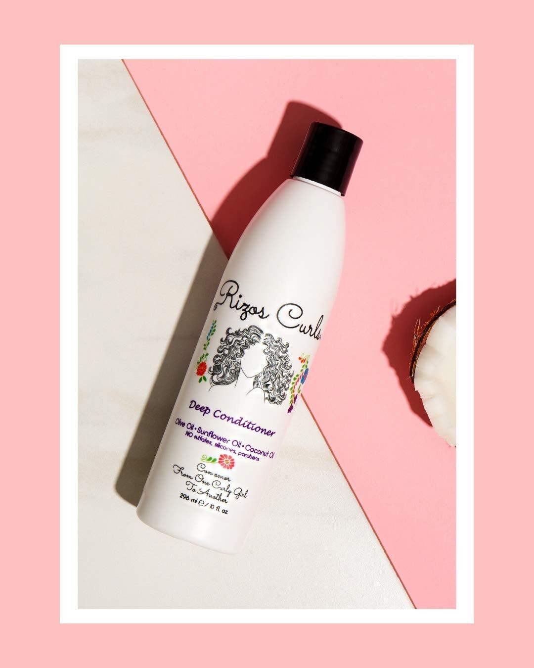 Rizos Curls Deep Conditioner W/ Olive, Sunflower & Coconut Oil 10 Fl. Oz.