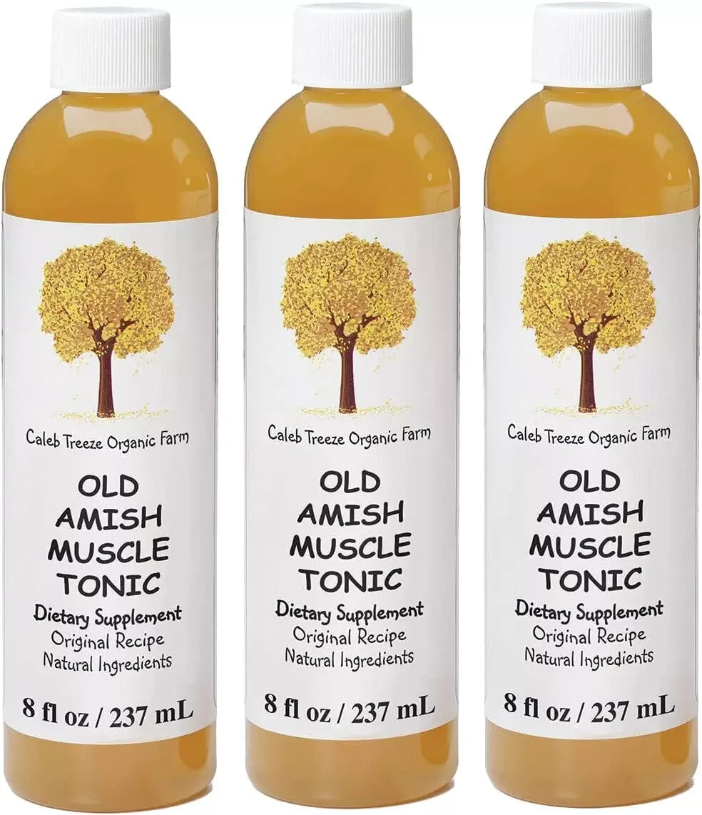 Caleb Treeze Old Amish Muscle Tonic (Formerly: Stops Leg & Foot Cramps) - 3 Pack