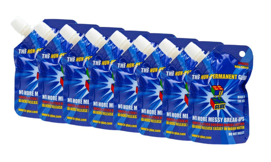Le-Glue Releasable Adhesive made for Building Blocks (8 Pack)