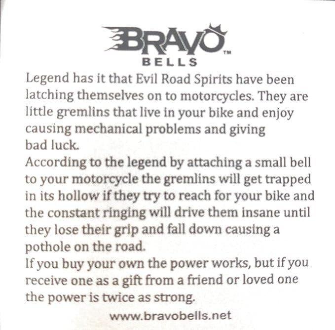 Bravo Bells Rose Diamond Bell - Biker Bell Accessory or Key Chain,