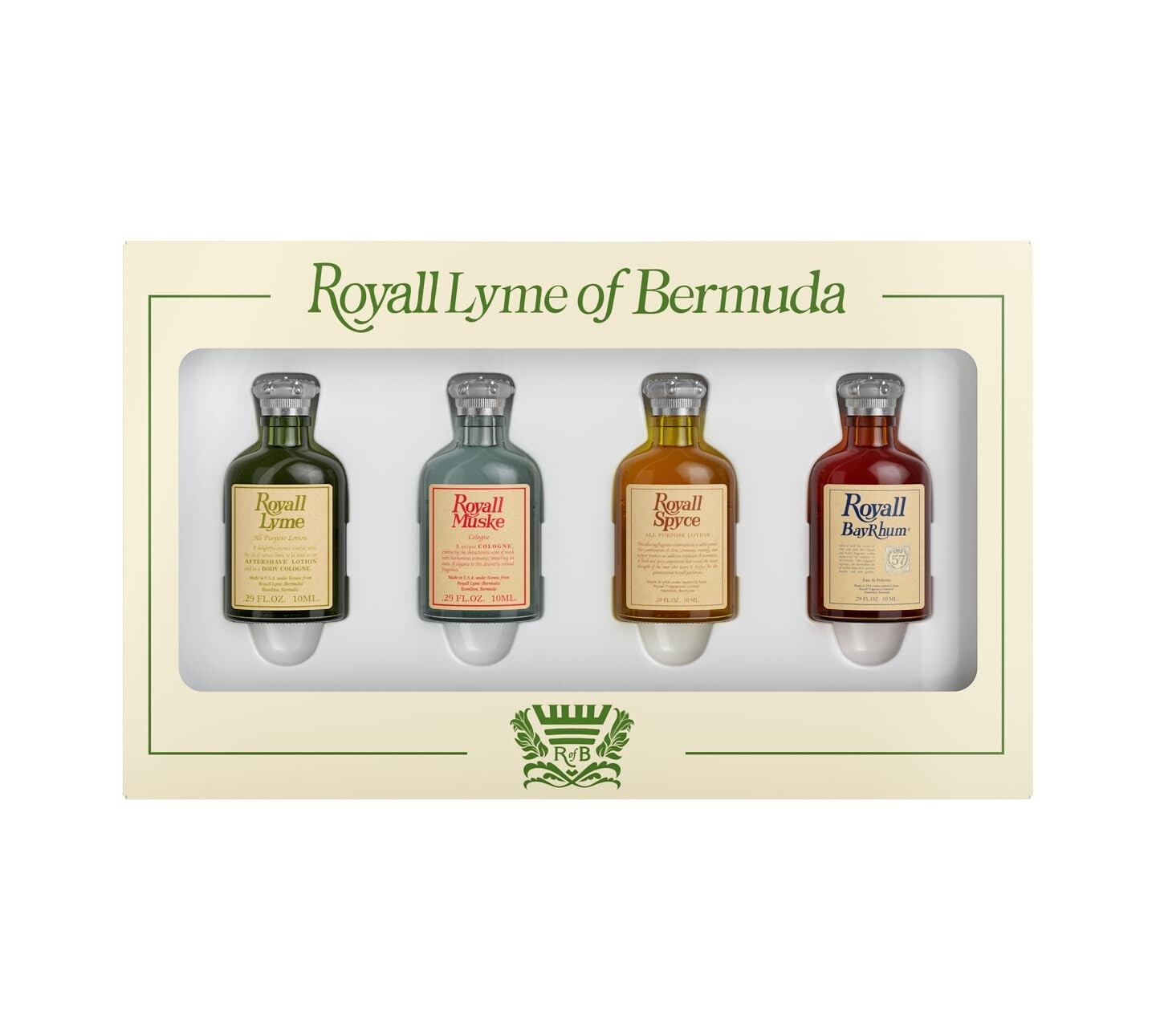Royall Lyme Bermuda Collection by Royall Fragrances 4 Piece Mini Variety Set men