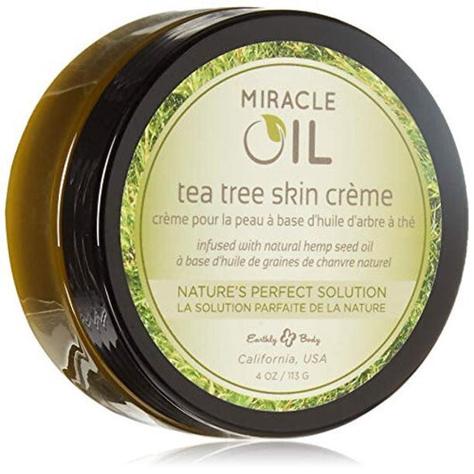 Earthly Body Miracle Oil Tea Tree skin Crème 4 Oz