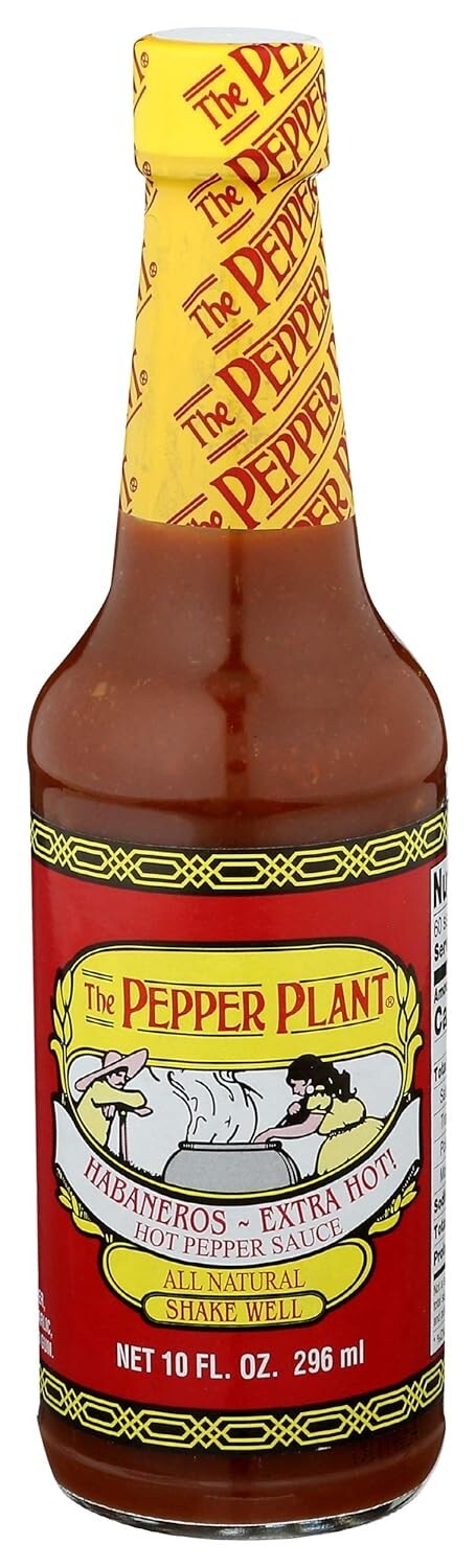 THE PEPPER PLANT Extra Hot Habanero Sauce, 10 FZ (4 Pack)