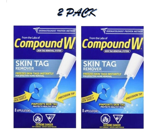 Compound W Dermatologist Proven Skin Tag Remover System 8 Count 2 Pack EXP 11/23