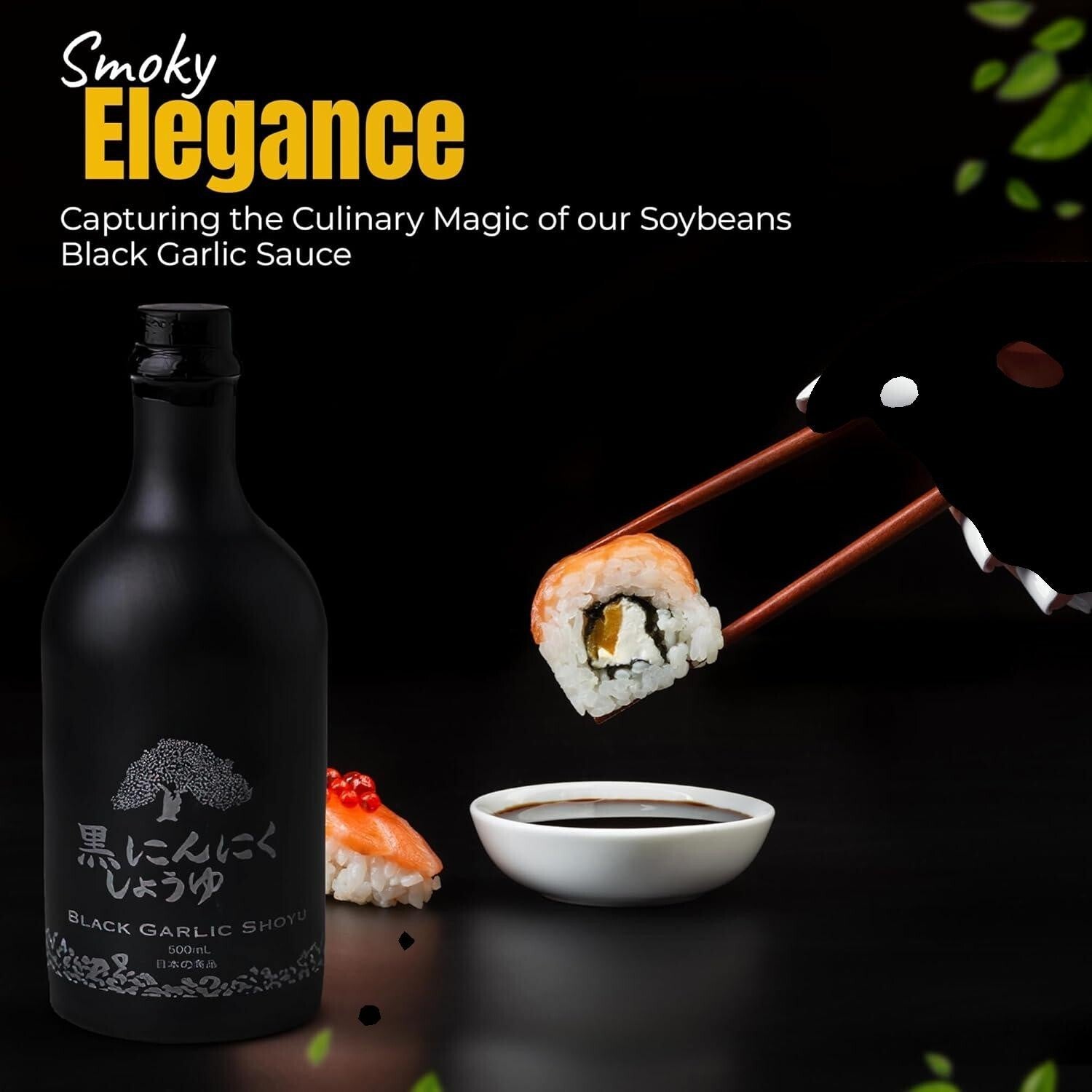 HAKU Black Garlic Shoyu Soy Sauce - 500 ml