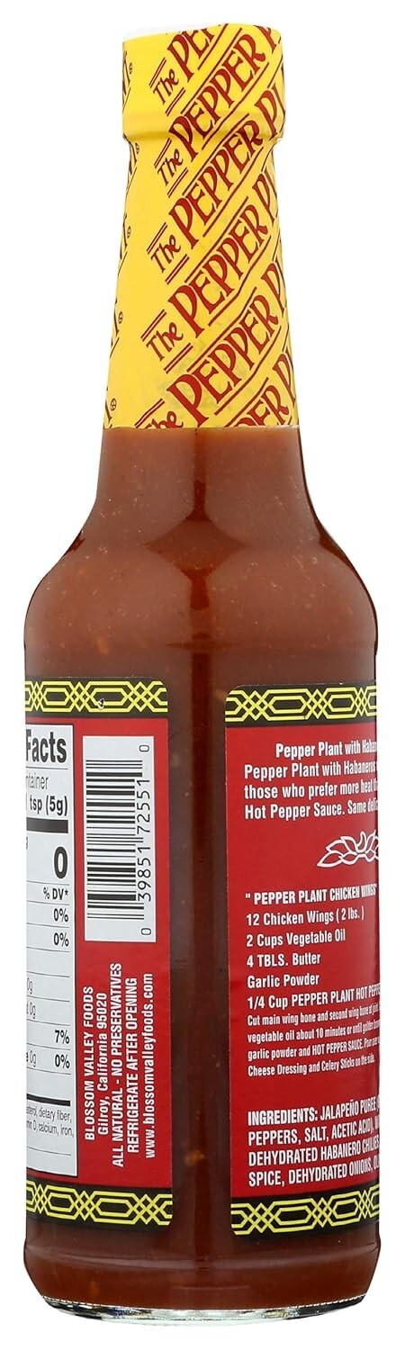 THE PEPPER PLANT Extra Hot Habanero Sauce, 10 FZ (4 Pack)