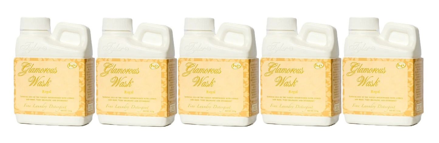 Tyler Candle - Regal - Fine Wash Laundry Detergent 4oz 112g (5 Pack)