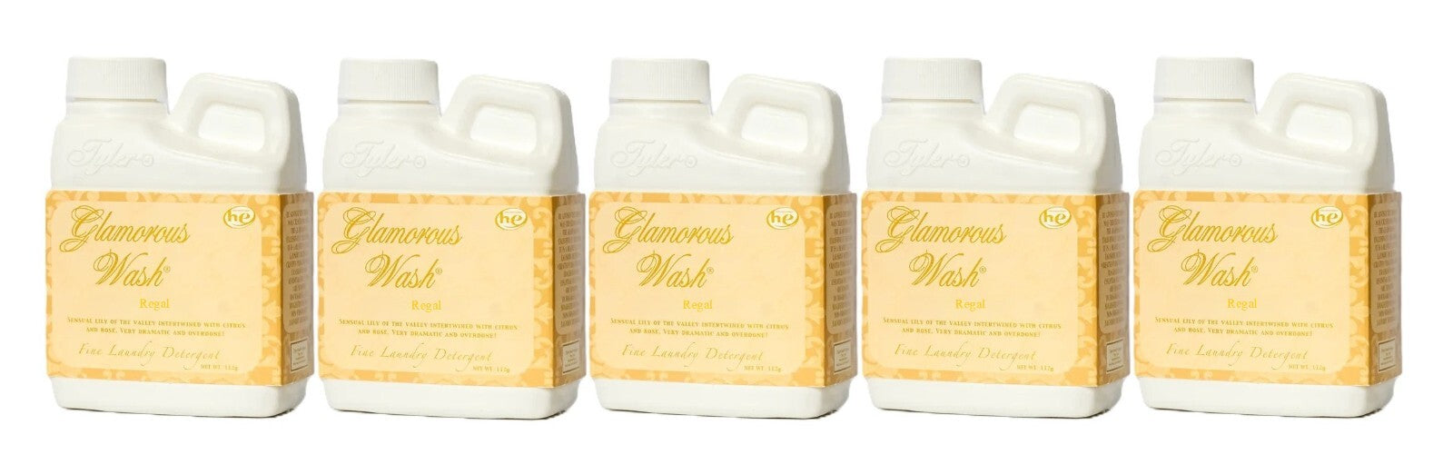 Tyler Candle - Regal - Fine Wash Laundry Detergent 4oz 112g (5 Pack)