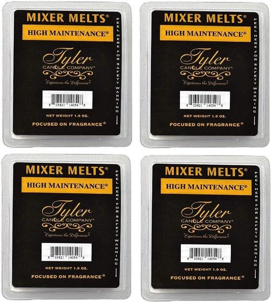 Tyler Candle Mixer Melts, High Maintenance Scent, Set of 4