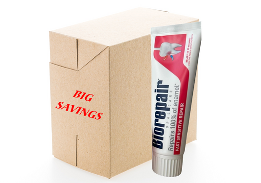 Biorepair "Fast Sensitive Repair" Toothpaste with microRepair - 12 Pack